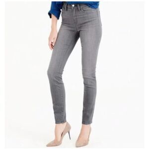 J. Crew Lookout High Rise Skinny Jeans in Grey